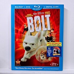Disney Bolt Blu-ray DVD Digital Copy Combo Pack Limited Edition Super Rhino PG